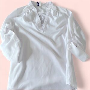 New Directions Classic White Blouse